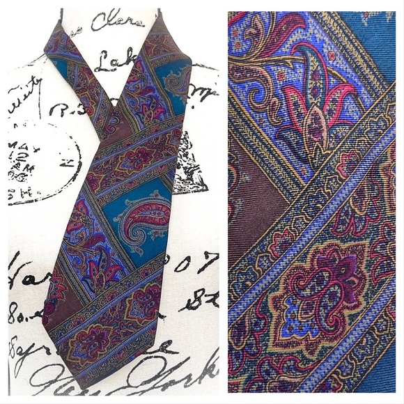 💕Very handsome vintage style Mens Silk Tie💕 - Picture 13 of 14